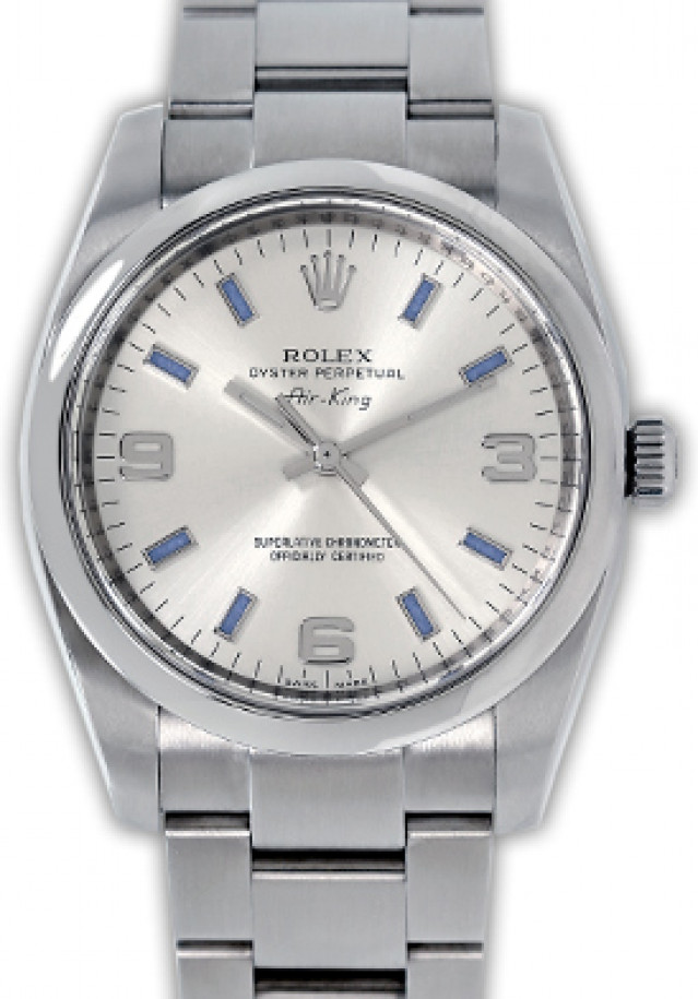 Rolex Air King 114200 with Silver Dial 2008